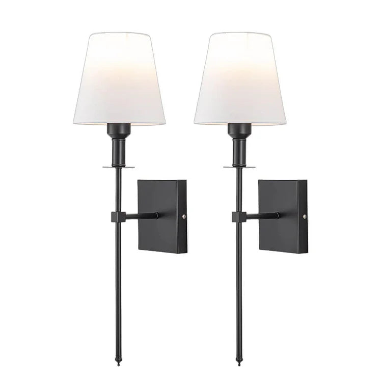 Rechargeable Sconce Pair 6.3 in × 23 in Battery-Operated Fixture Indoor Outdoor Hallway Bedroom Patio Balcony Garden Entryway Accent Lightin | Thomler