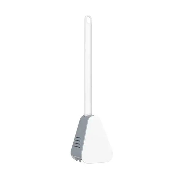 Silicone Toilet Brush with Quick-Dry Bristles for Hygienic Bathroom Cleaning, No-Drill Wall Mount Holder Included, Odor-Resistant Design for | Thomler