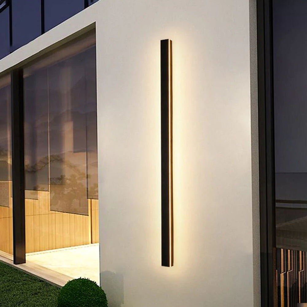 Linear LED Outdoor Sconce 79 Inch Waterproof Metal Wall Light for Patio Garden Facade Pathway Modern Exterior Minimalist Architecture Fixtur | Thomler
