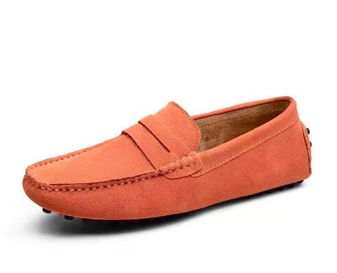 Men's Suede Slip-On Loafers – Casual Dress Shoes in Multiple Colors – Comfortable Everyday Footwear for Work & Weekend