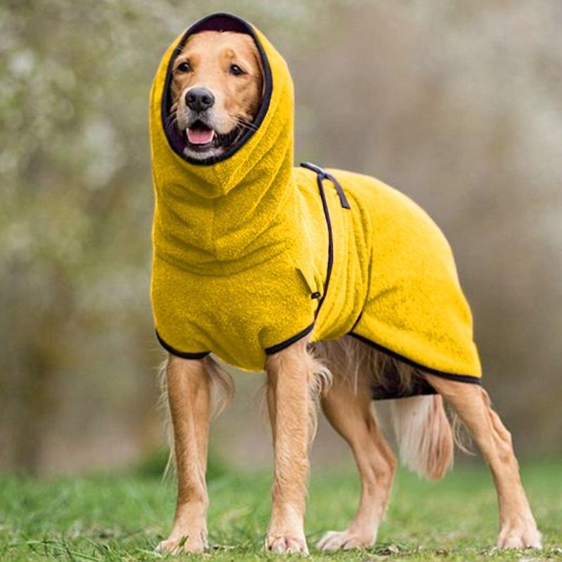 Hondenbadjas Verstelbare Microvezel Handdoek voor Honden en Katten na het Baden Verzorging Sneldrogende Jas Kleine tot Grote Rassen Thuis Reizen | Thomler