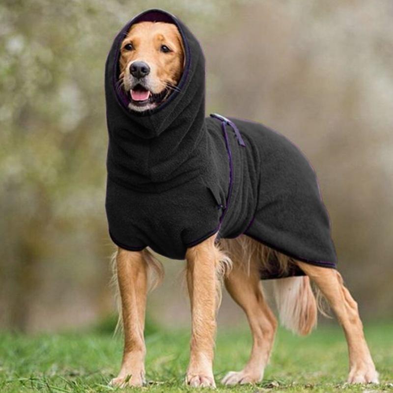 Hondenbadjas Verstelbare Microvezel Handdoek voor Honden en Katten na het Baden Verzorging Sneldrogende Jas Kleine tot Grote Rassen Thuis Reizen | Thomler