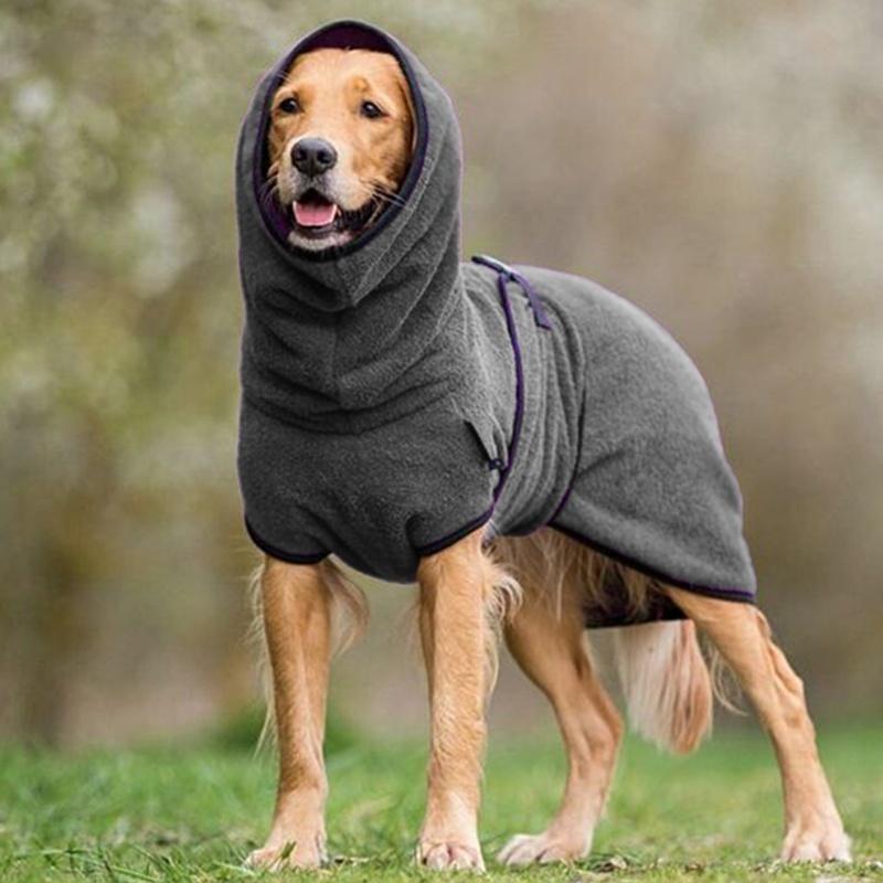 Hondenbadjas Verstelbare Microvezel Handdoek voor Honden en Katten na het Baden Verzorging Sneldrogende Jas Kleine tot Grote Rassen Thuis Reizen | Thomler