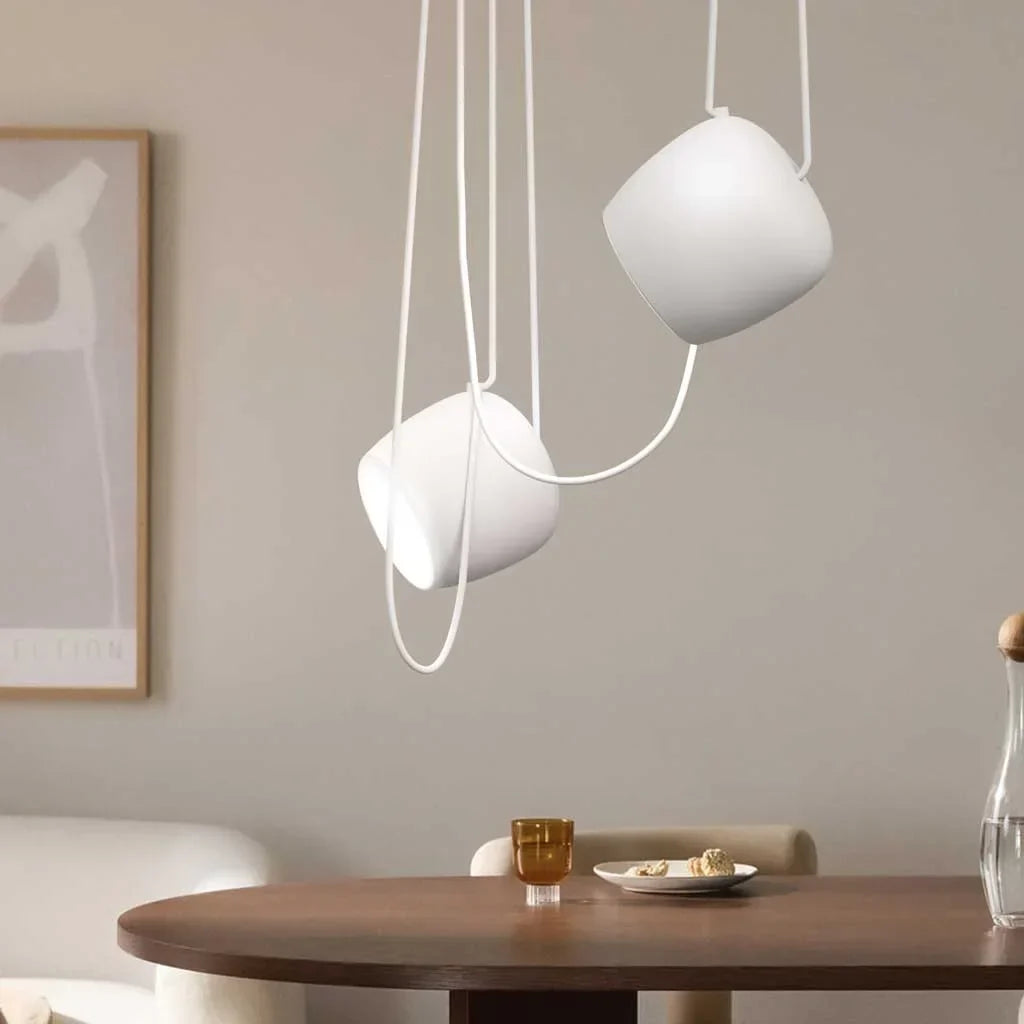 Ceiling Pendant Light Fixture with Adjustable Heads and Cable, 10W LED Dimmable Hanging Lamp, Black Aluminum Modern Lighting for Kitchen Isl | Thomler