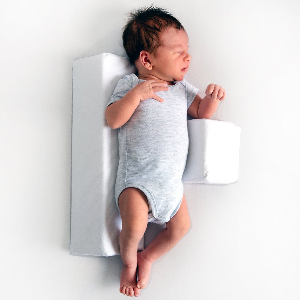 Keilförmige Baby-Schlafstütze für sichere Rückenlage | Atmungsaktives Schaumstoff-Stützkissen für Neugeborene | Sicherheitsrolle fürs Kinderbett
