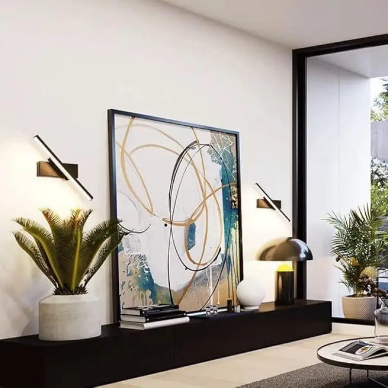Schlanke LED-Acryl-Lichtleiste 14 Zoll minimalistische Leuchte für Schlafzimmer Flur moderne skandinavische Akzent-Wandleuchte | Thomler