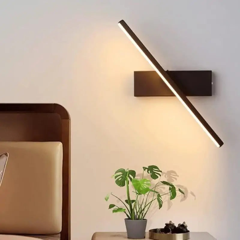 Schlanke LED-Acryl-Lichtleiste 14 Zoll minimalistische Leuchte für Schlafzimmer Flur moderne skandinavische Akzent-Wandleuchte | Thomler