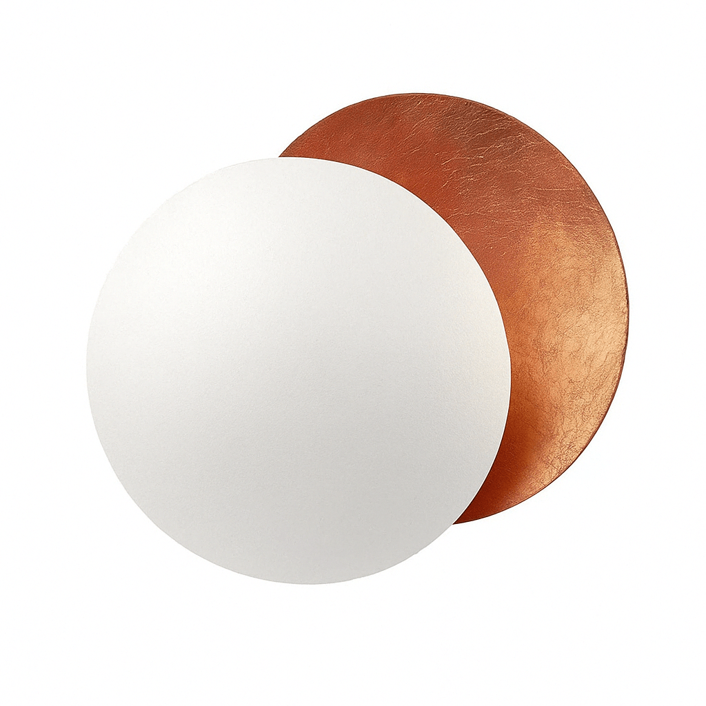 Adjustable Eclipse Wall Sconce 12-Inch Diameter Rotating Metal Disc Black Finish Ambient Accent Light for Bedroom Living Room Hallway Indoor | Thomler