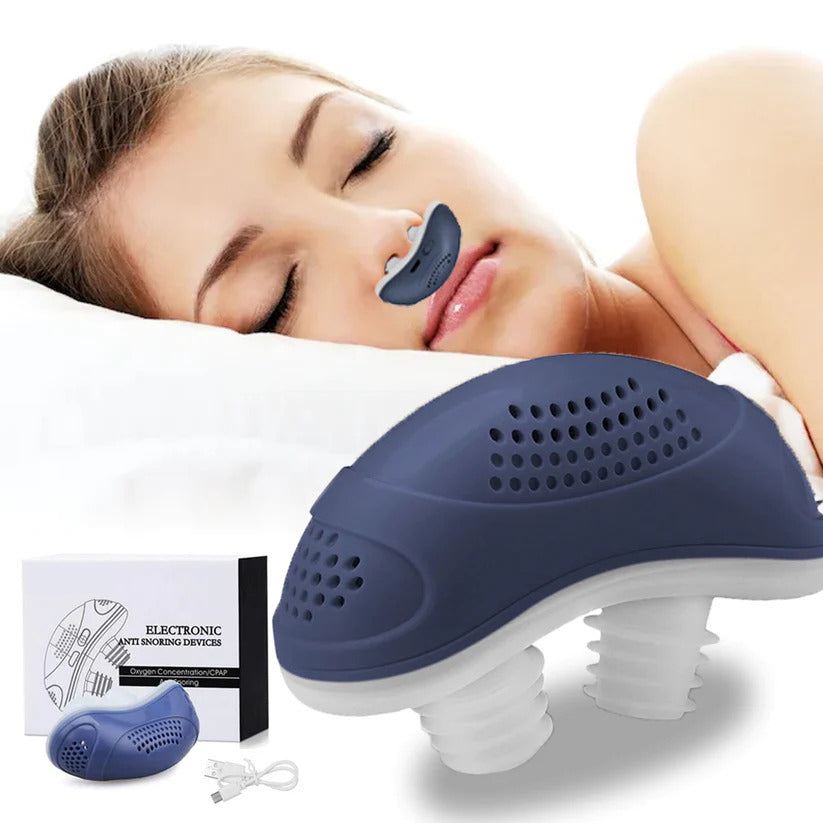 Compact Sleep Apnea Device – Portable Anti-Snoring Nasal CPAP Alternative for Better Rest & Breathing Support