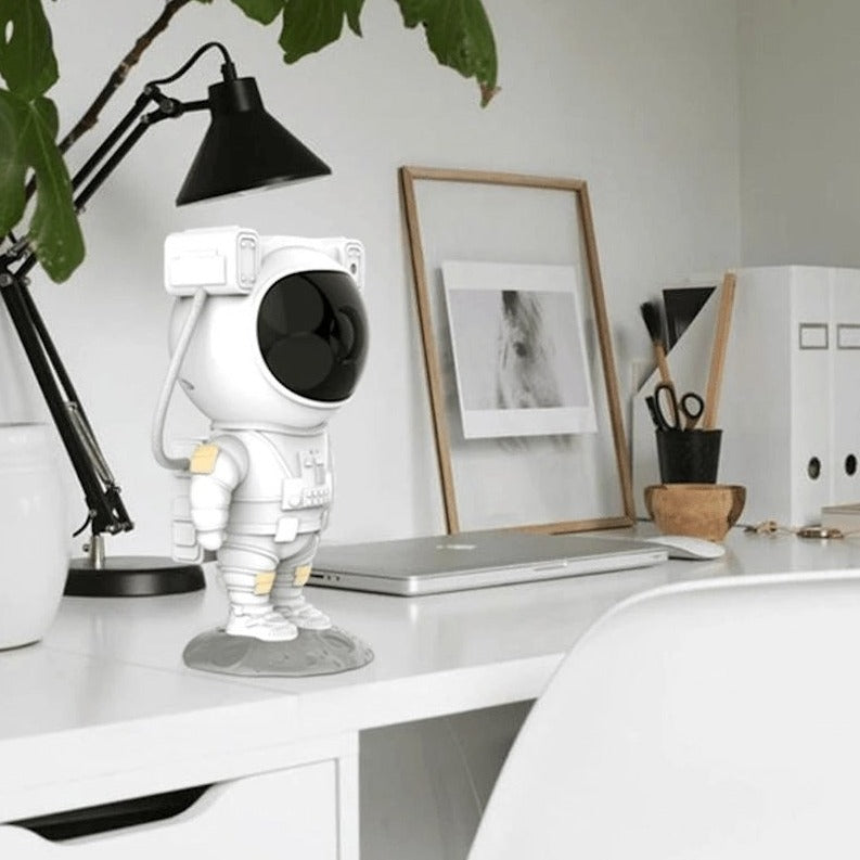 Space Star Projector Night Light with Removable Astronaut Figure for Bedroom & Kids Room | RGB LED Nebula Ceiling Lamp with Remote Control T | Thomler