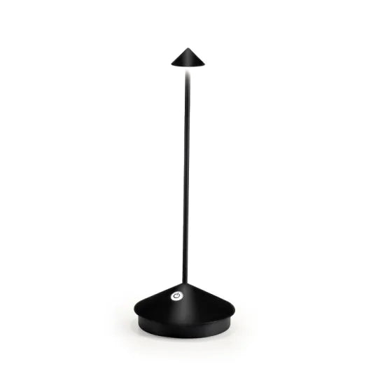 Cordless LED Accent Light 12 in Tall Rechargeable Battery Powered Dimmable Warm Glow Metal Construction Patio Dining Bedside Use | Thomler