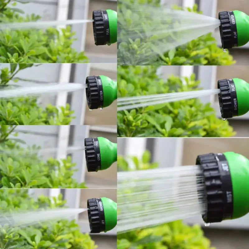 Expandable Garden Hose 25 ft to 200 ft with 7-Pattern Spray Nozzle for Yard Watering Car Wash Pet Bathing | Thomler