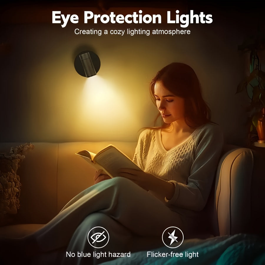 Rechargeable LED Accent Spotlight with Touch Dimmer for Artwork, Plants & Shelf Displays | Thomler