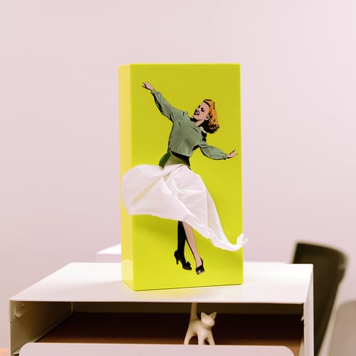 Vintage tissuedoos-houder decoratieve opbergdoos voor woonkamer, slaapkamer, badkamer, kantoor, retrostijl hars dispenser | Thomler