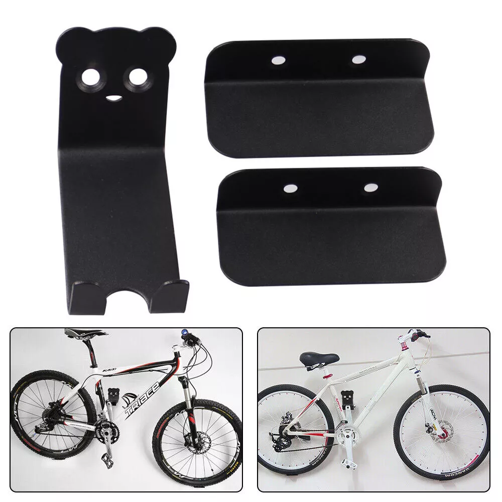 Wall-Mount Bike Hanger with Pedal Hook & Tire Cradles for Garage, Home & Apartment Storage