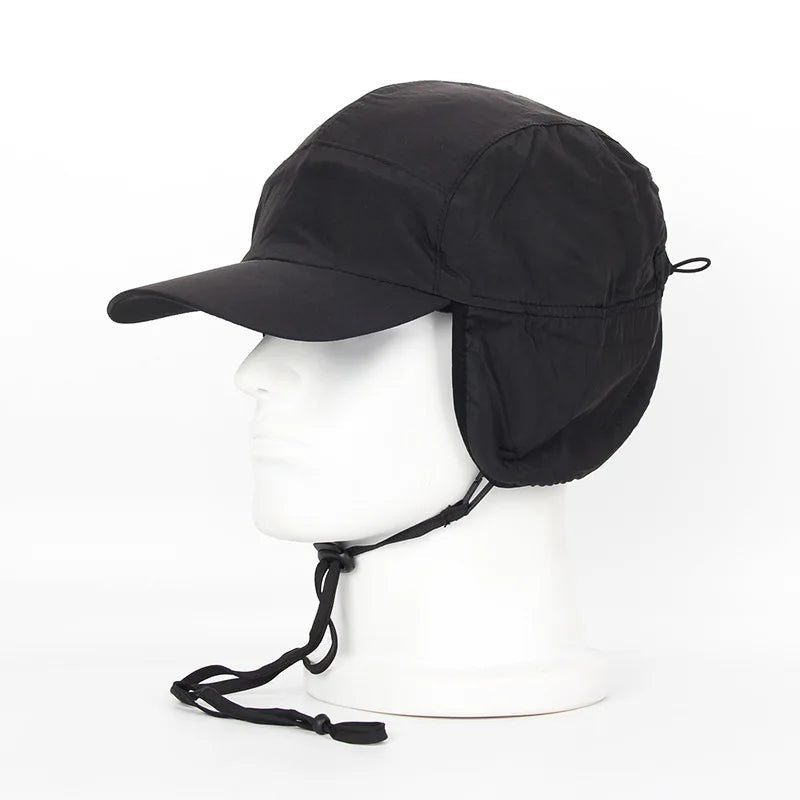 Aviator-Style Cold-Weather Hat with Fleece-Lined Foldable Ear Coverage for Men & Women