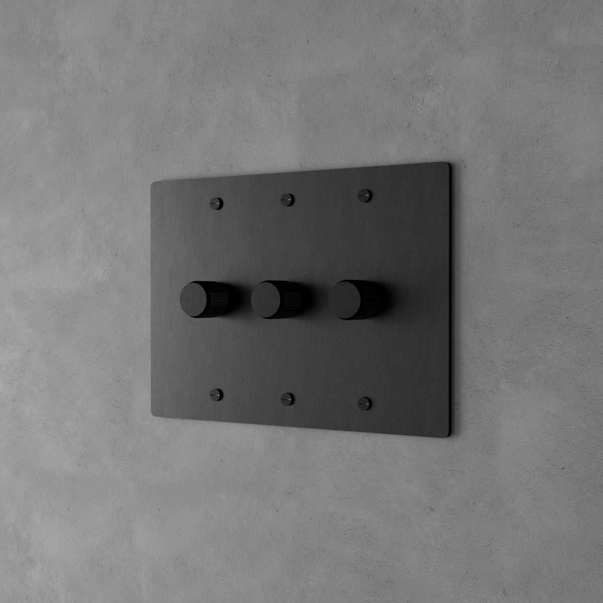 Drehdimmer mit Messingknopf für stufenlose Helligkeitsregulierung in Wohnzimmer, Schlafzimmer und Flur, modernes Unterputz-Wandschalter-Design | Thomler