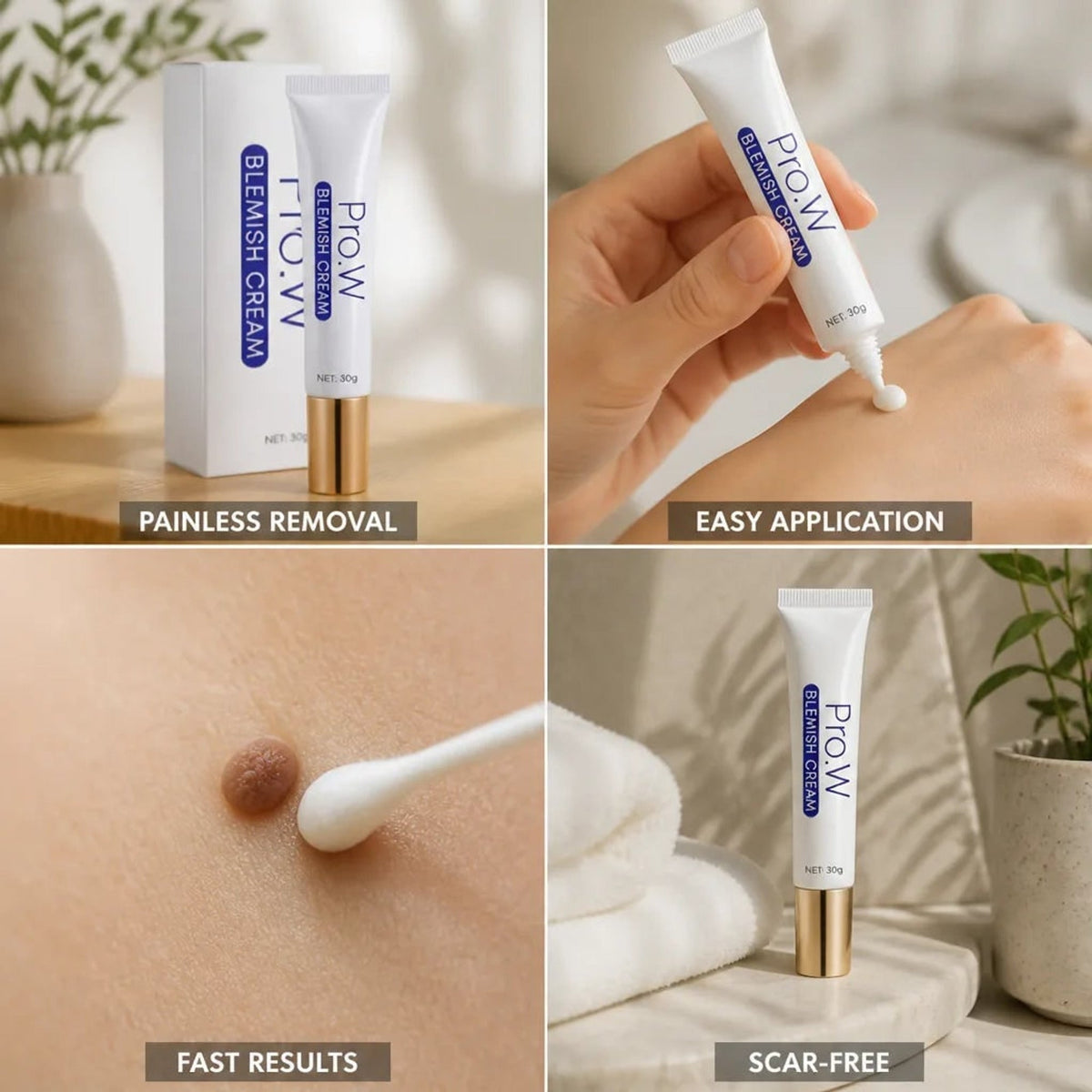 Crema antimanchas para eliminar lunares y verrugas sin dolor, fórmula sin cicatrices