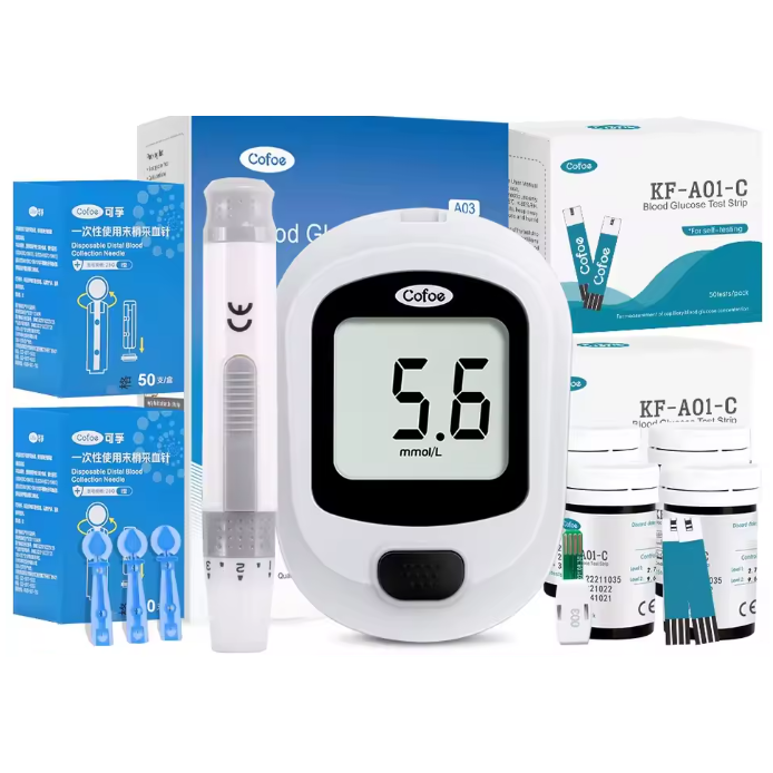 Blood Glucose Meter Kit with Clear Readings for Easy Home Testing