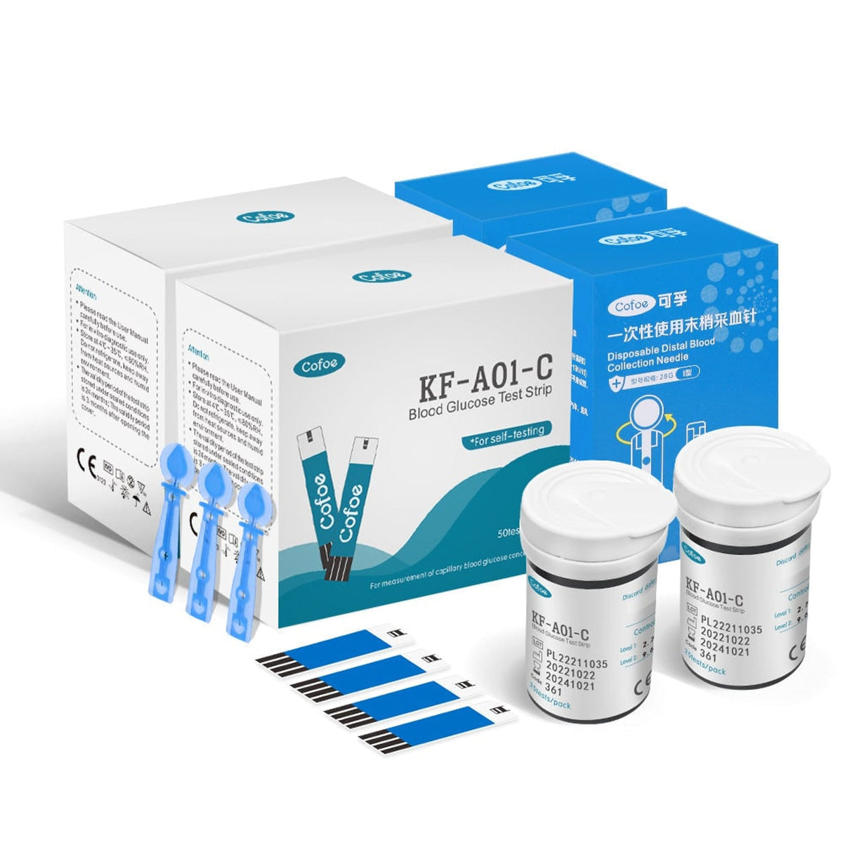 Blood Glucose Meter Kit with Clear Readings for Easy Home Testing