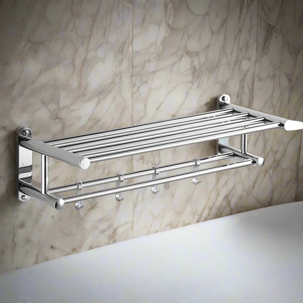 Ruimtebesparend wandrek met modern minimalistisch design voor badkamer en keuken