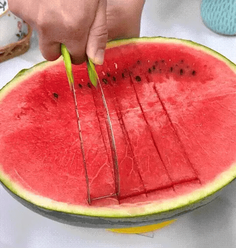 Roestvrijstalen fruitsnijder voor watermeloen, cantaloupe, papaja, drakenfruit, keukengerei voor snelle bereiding | Thomler