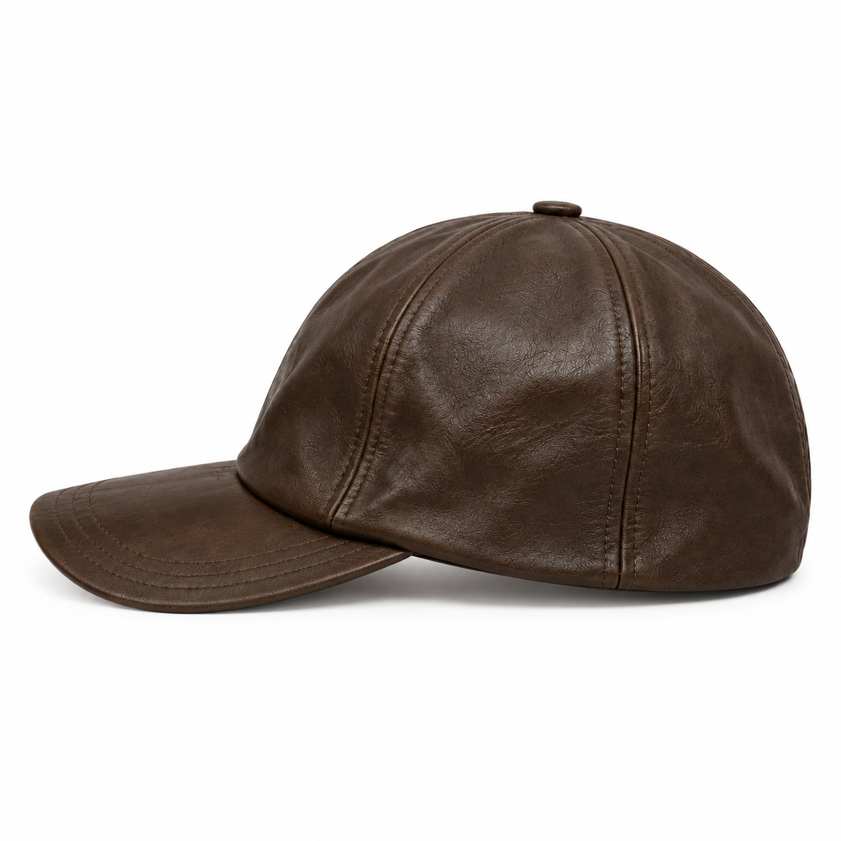 Gorra de béisbol clásica marrón – Piel vegana