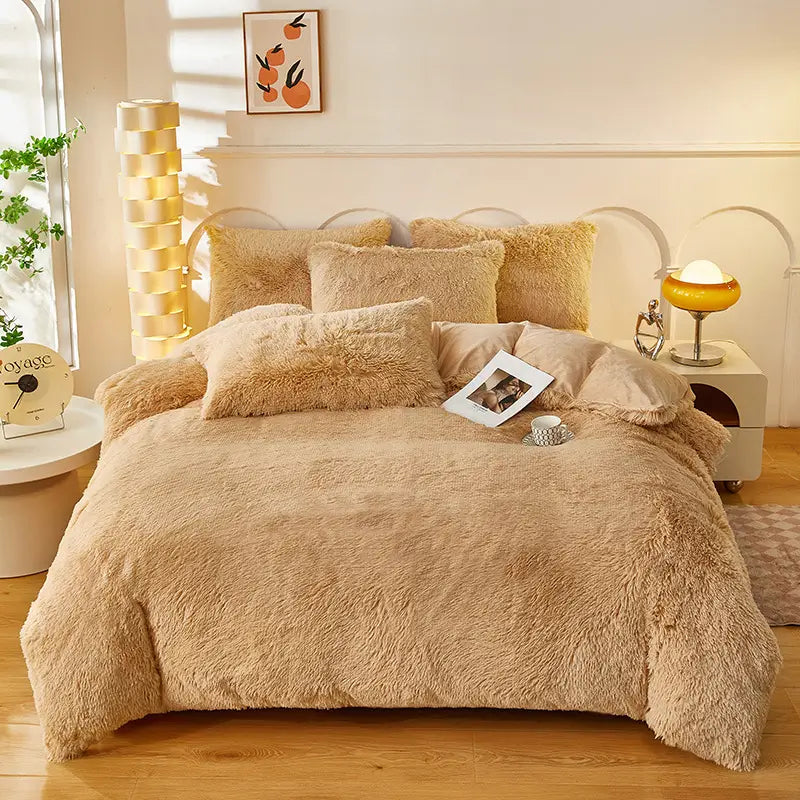 Ultra-Soft Sherpa Fleece Comforter Set – Plush Cloud-Like Warmth for Winter Nights