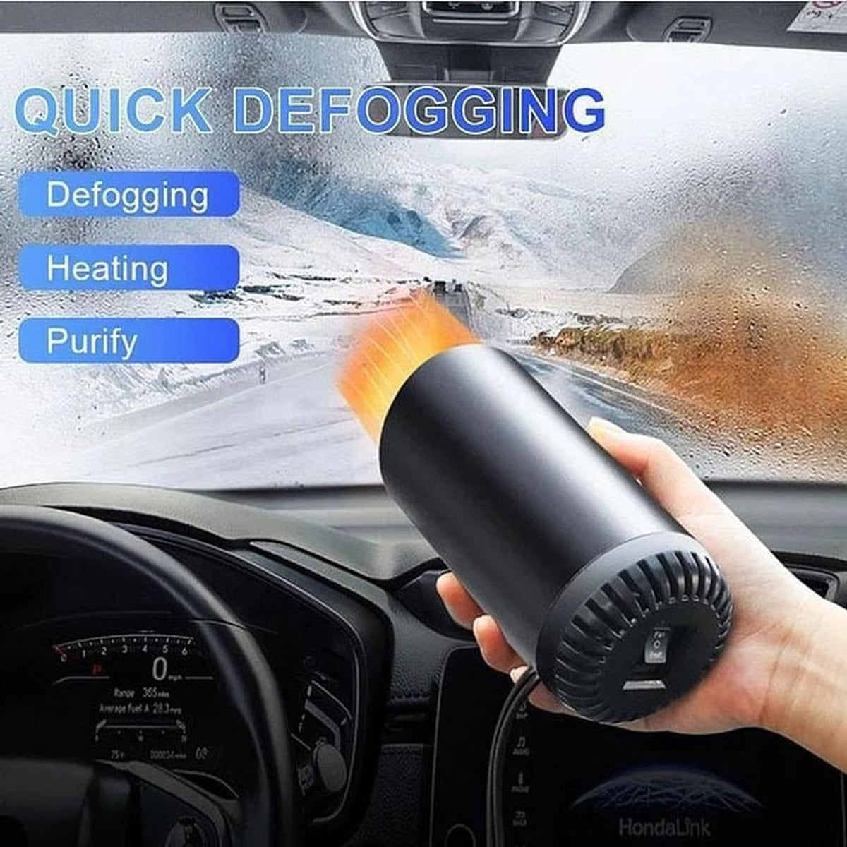 Fast Heating Cup Shape Warm Plug And Use 360 Degree Rotatable Car Air Blower