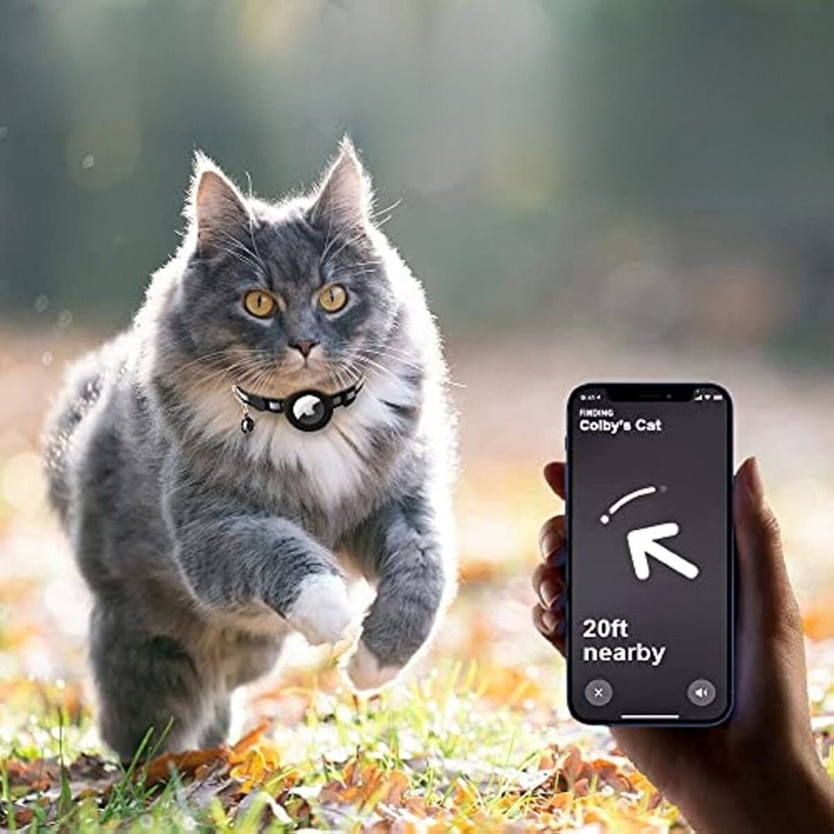 Cat GPS Tracker Collar With Reflective Design For Enhanced Visibility At Night Easy To Adjust And Comfortable To Wear