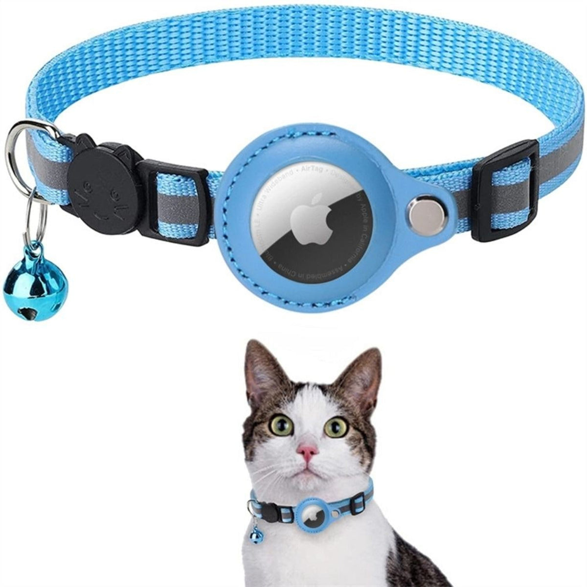 Cat GPS Tracker Collar With Reflective Design For Enhanced Visibility At Night Easy To Adjust And Comfortable To Wear