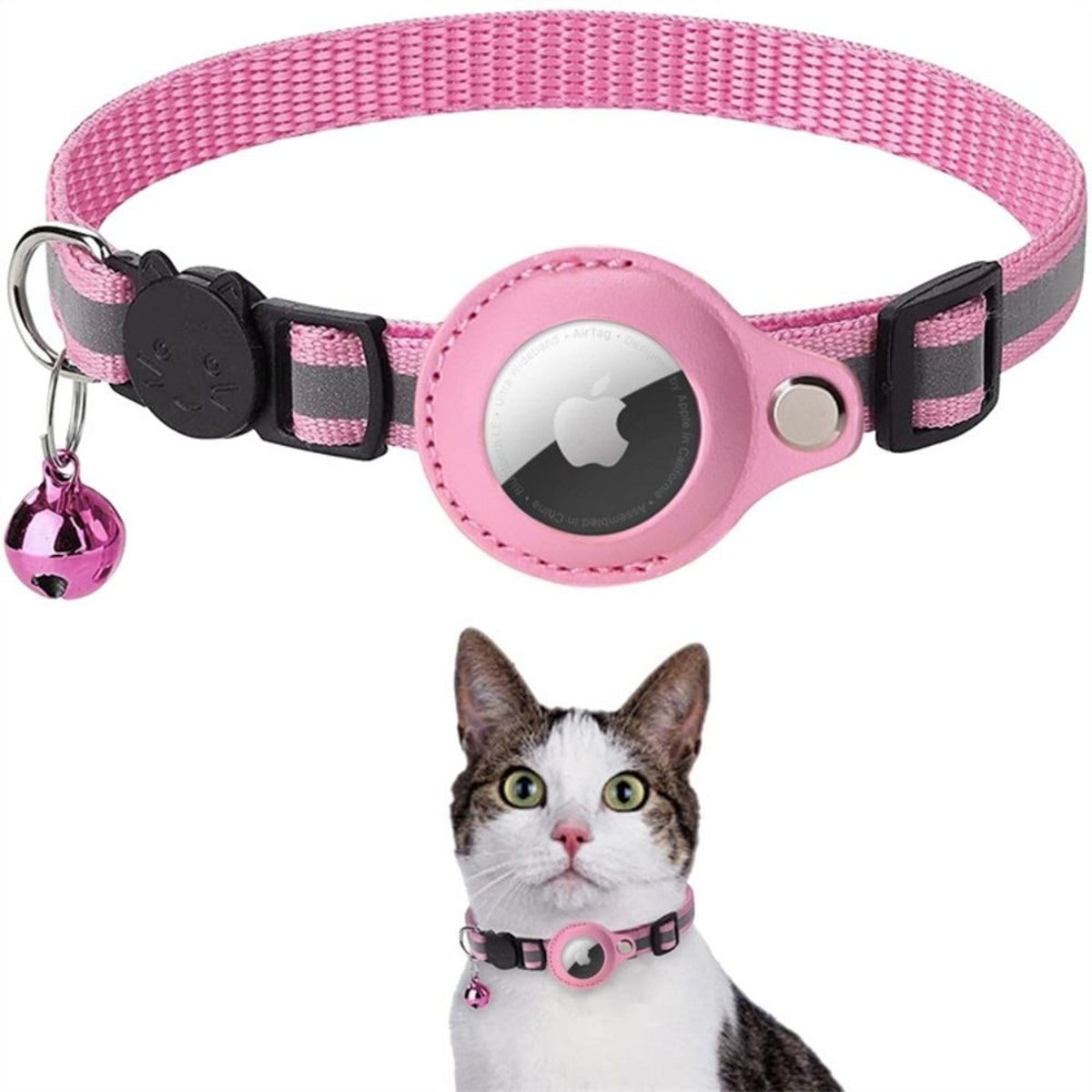 Cat GPS Tracker Collar With Reflective Design For Enhanced Visibility At Night Easy To Adjust And Comfortable To Wear