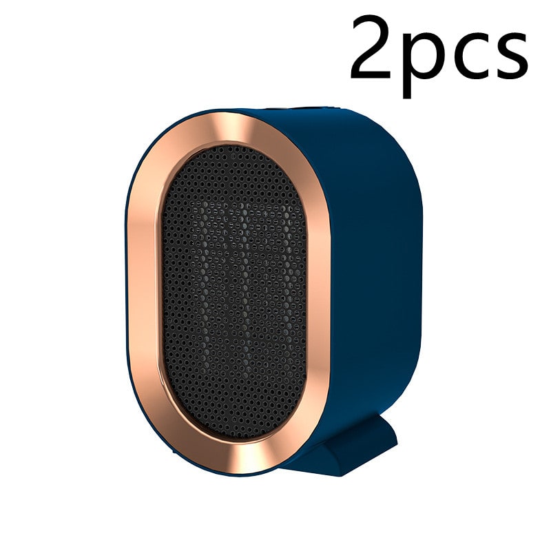 Compact Desktop Ceramic Space Heater with Dual-Speed Fan Control for Home & Office