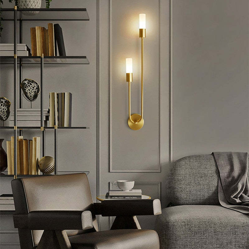 Indoor Sconce Fixture 10 Inch Gold Metal Accent Light for Bedroom Dining Area Living Space Hardwired G9 LED Warm White Lighting | Thomler