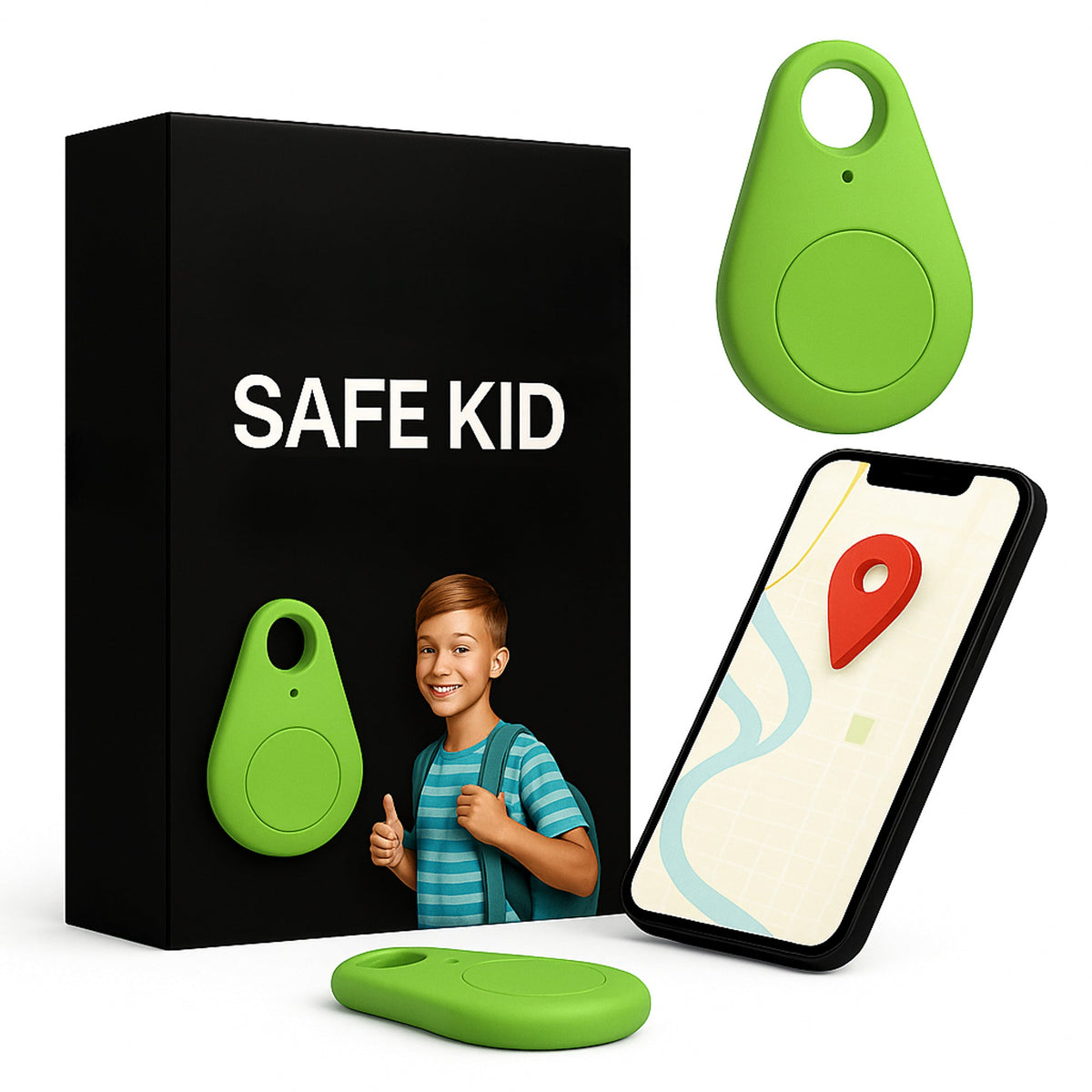 Locatietracker voor kinderen met real-time GPS en waterdicht ontwerp voor gemoedsrust