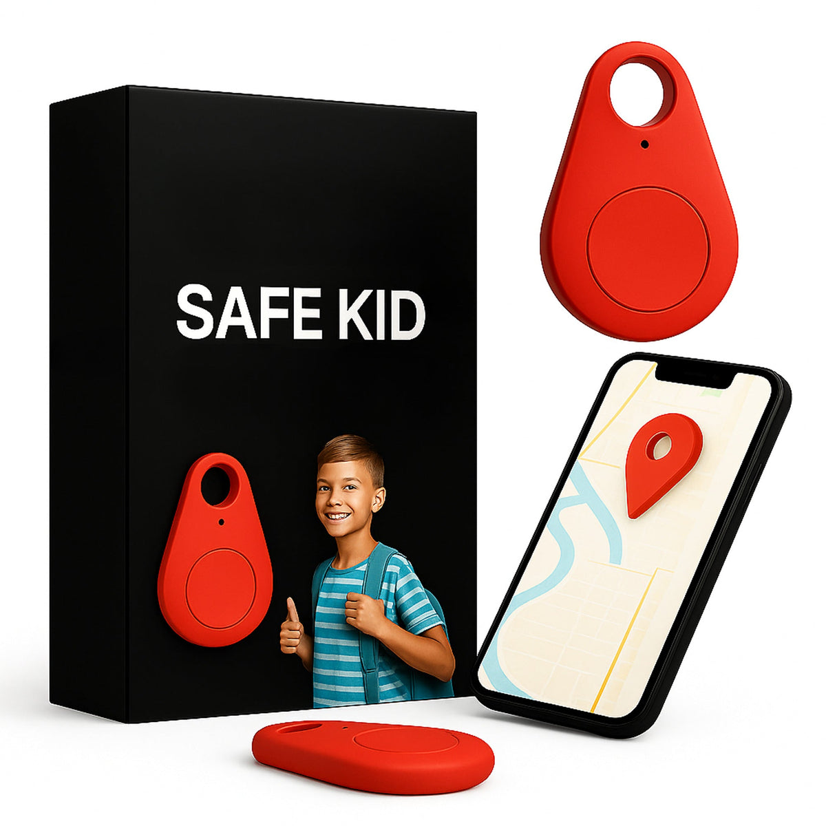 Locatietracker voor kinderen met real-time GPS en waterdicht ontwerp voor gemoedsrust