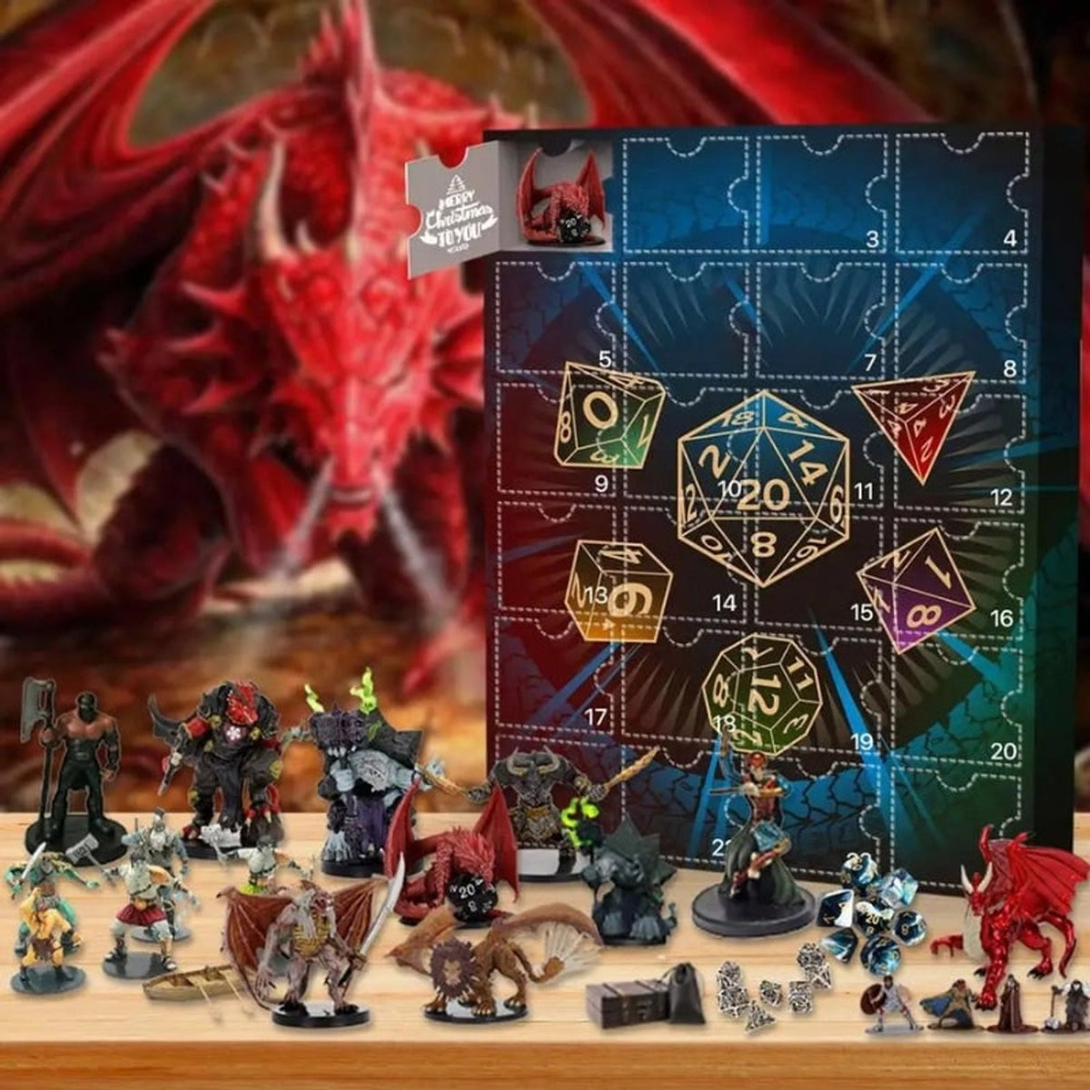 Christmas Advent Calendar With Dungeons & Dragons Fantasy Figures