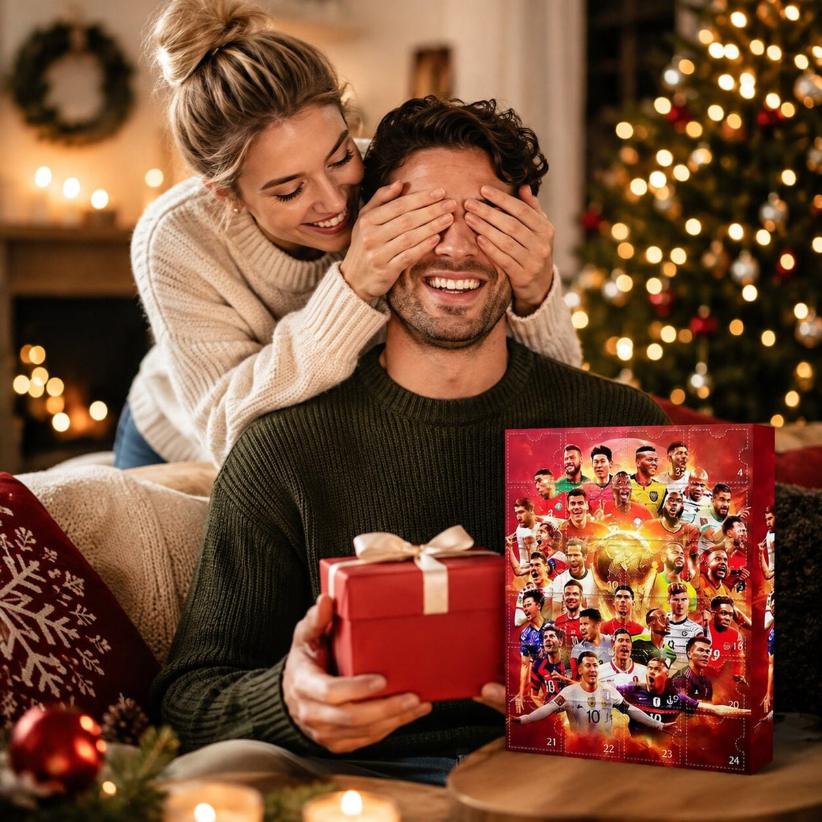 Christmas Football Advent Calendar With 24 Surprise Doors For Kids And Fans