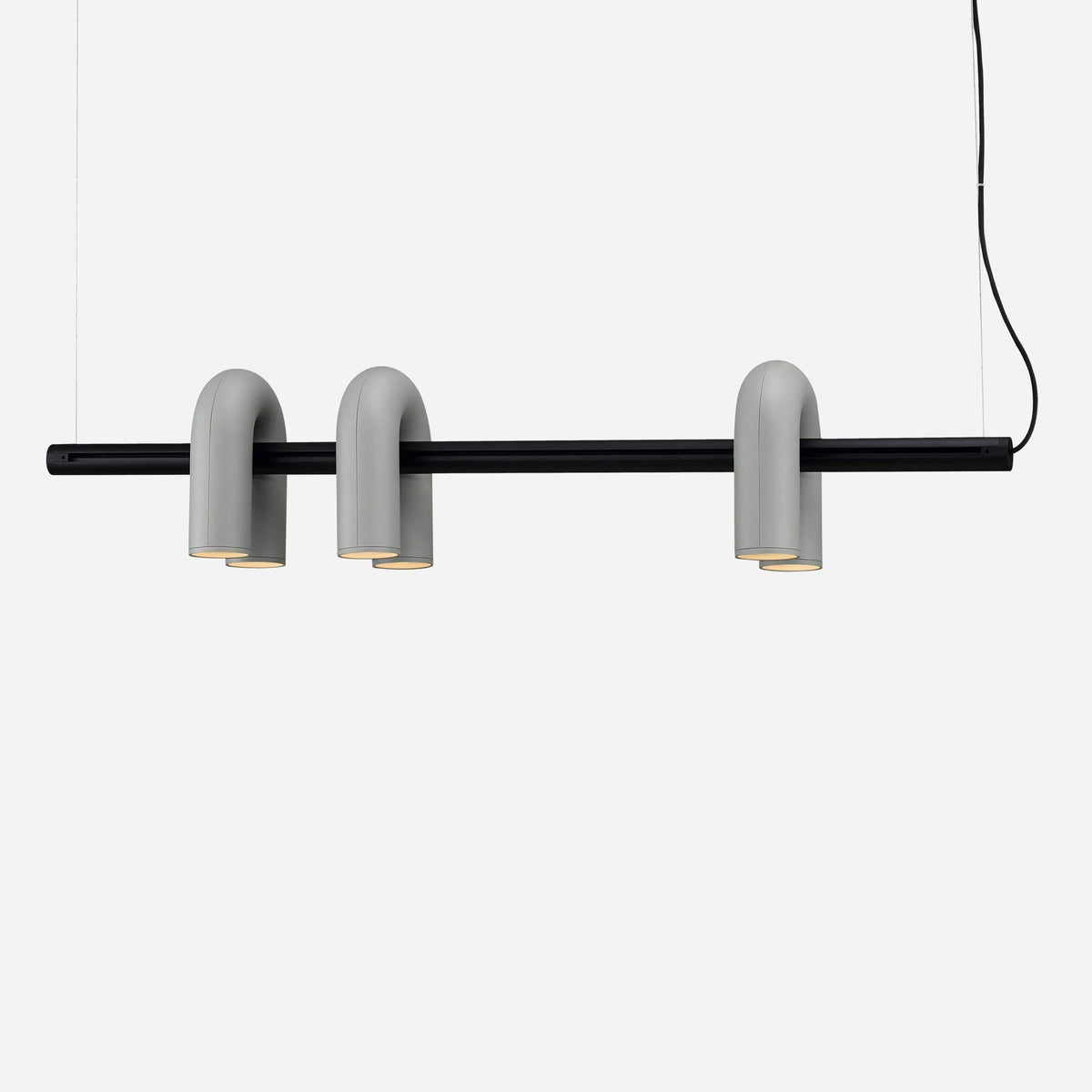 Contemporary Adjustable Multi-Head Ceiling Light Fixture with Rotating Arms for Dining Room Bedroom Living Space 40-Inch Modular Suspended L | Thomler