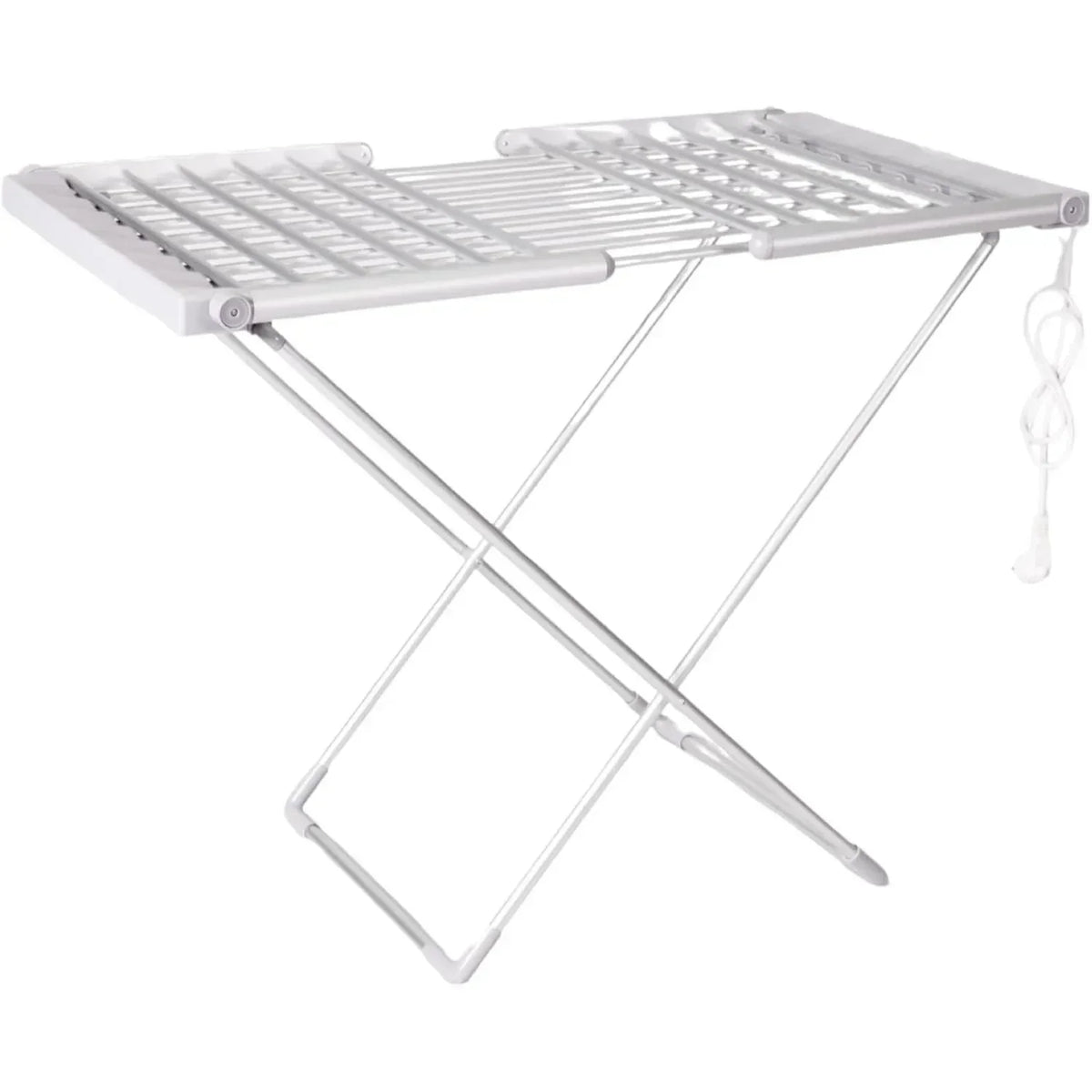 Heated Clothes Drying Rack Foldable Electric Portable with Expandable Wings