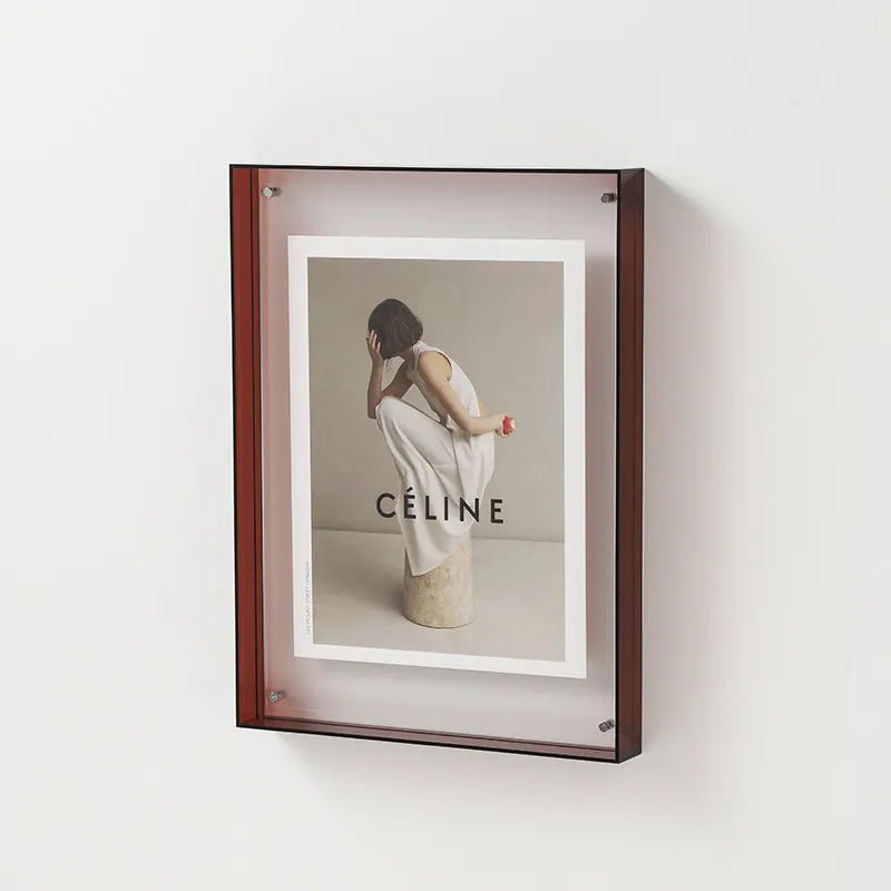 Translucent Acrylic Picture Frame with Vibrant Color Tint for Desktop & Wall Display | Modern Photo Holder for 4x6 5x7 6x8 8x10 Prints