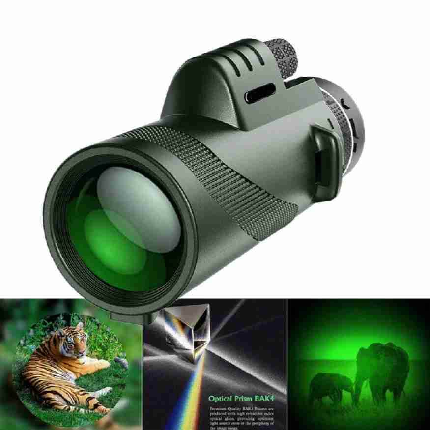 Monocular telescópico de mano con óptica HD para observación de vida silvestre, eventos al aire libre y observación de la naturaleza | Telescopio terrestre de bolsillo para viajes