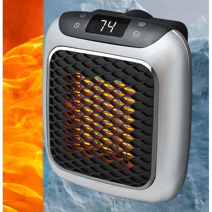 Calefactor eléctrico compacto con calor de bajo consumo y calefacción potente y rápida