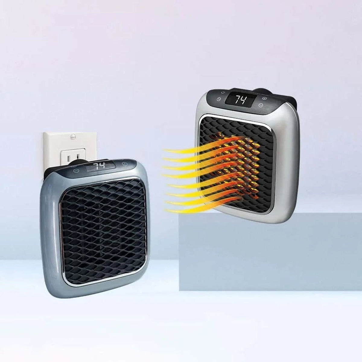 Calefactor eléctrico compacto con calor de bajo consumo y calefacción potente y rápida