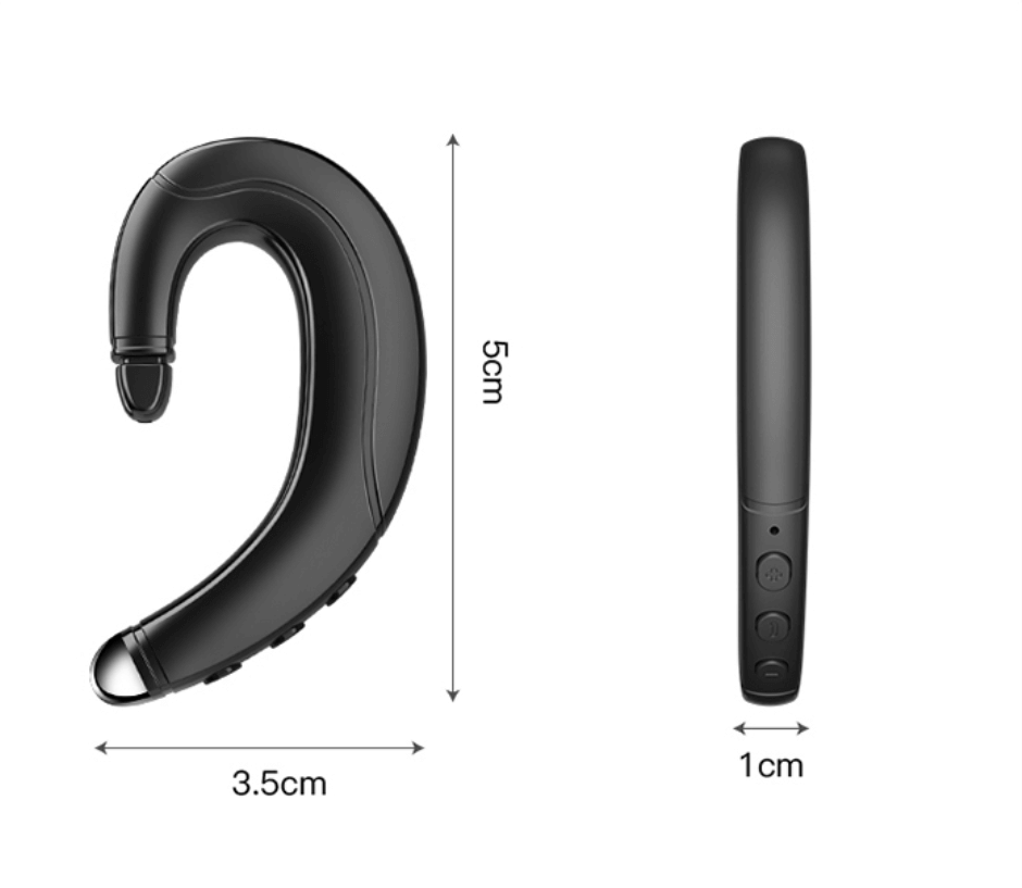 Auriculares inalámbricos de conducción ósea: audífonos Bluetooth de oído abierto para correr, ciclismo y deportes: audio resistente al sudor con percepción del entorno