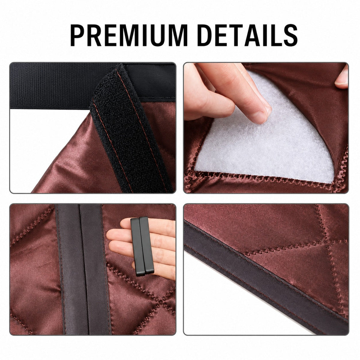 Insulated Magnetic Door Curtain – Thermal Draft Blocker with Sound Dampening