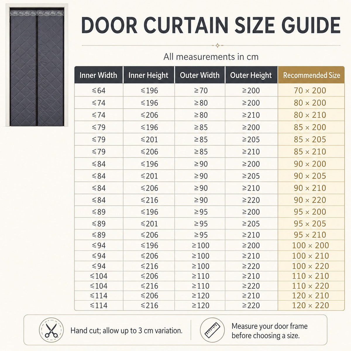 Insulated Magnetic Door Curtain – Thermal Draft Blocker with Sound Dampening