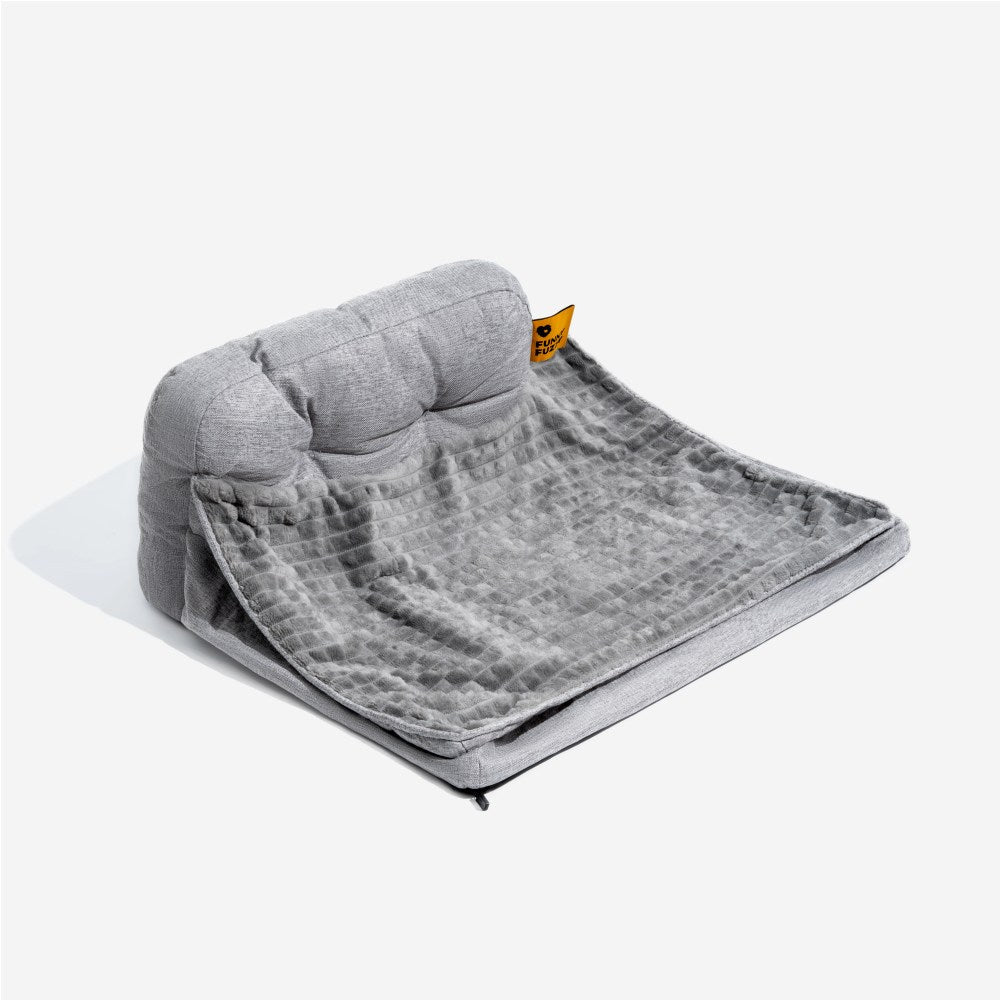 Orthopedisch honden- en kattenmand met opstaande rand – Wasbaar, antislip onderkant, comfort voor alle seizoenen