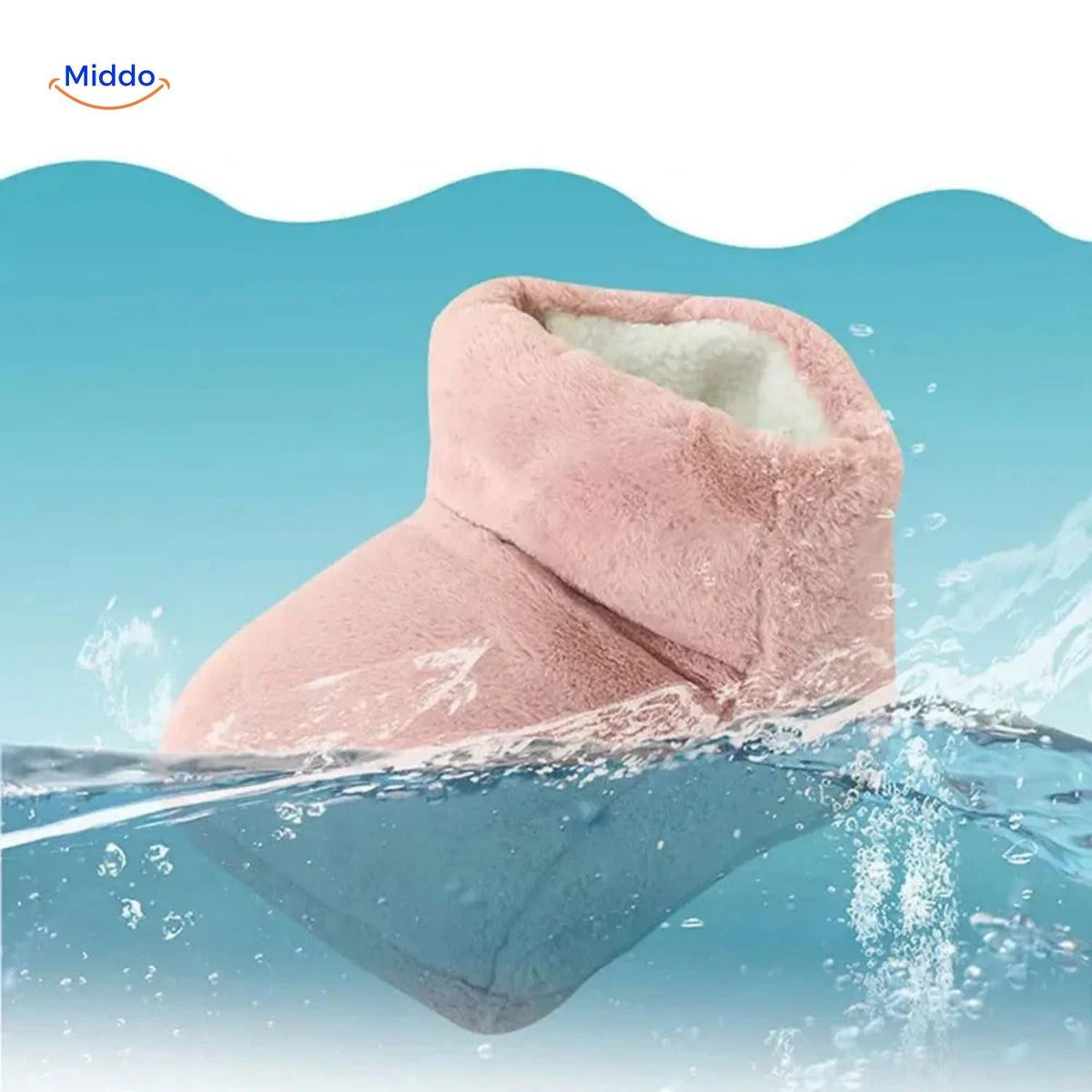 Heated Foot Warmer Slippers with USB Power – Soft Plush Cushion for Cold Feet, Home Office & Desk Use