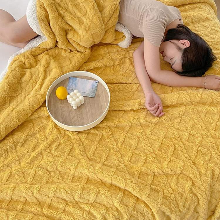 Plush Sherpa Weighted Throw with Glass Bead Fill – Cozy Quilted Lap Blanket for Beds, Couches, Reading, Lounging & Sleep – Machine Washable | Thomler